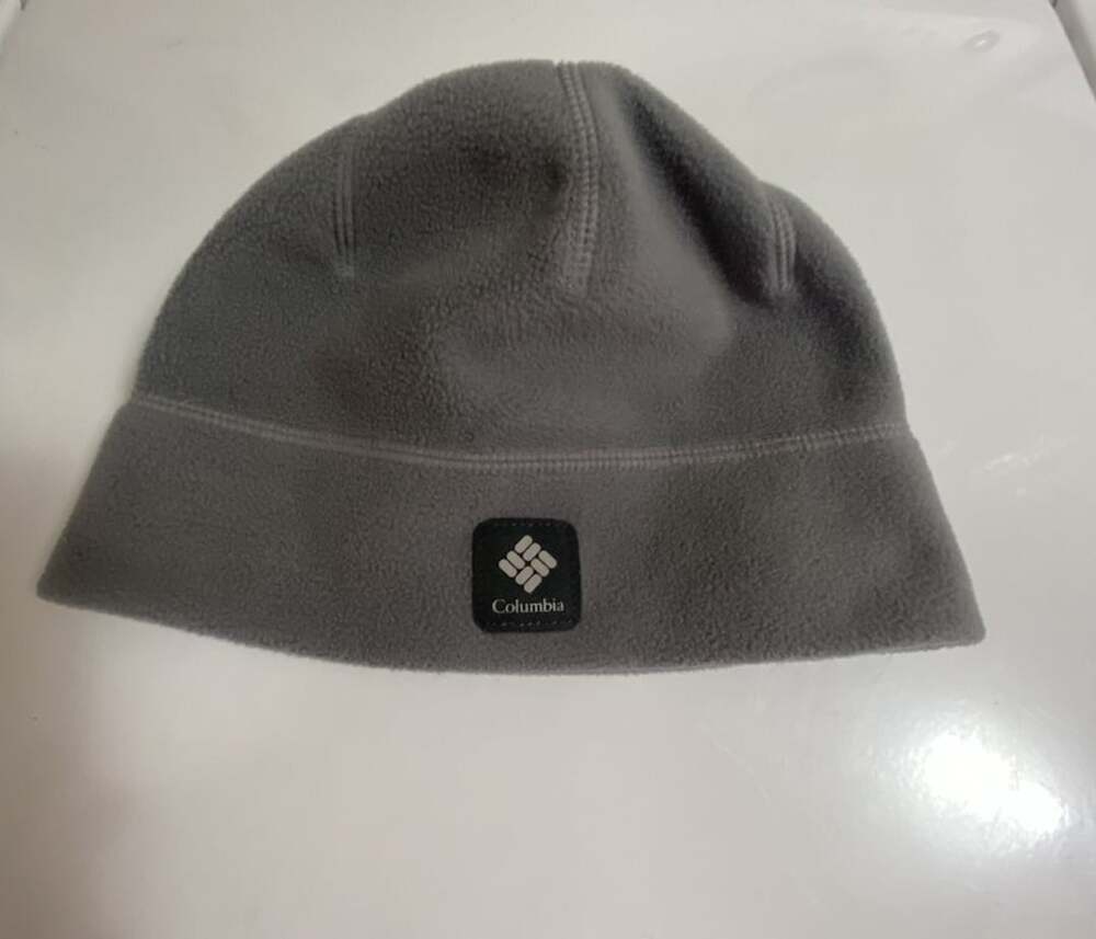 Columbia Fleece Beanie Hat Size S/M Gray Omni Heat Thermal